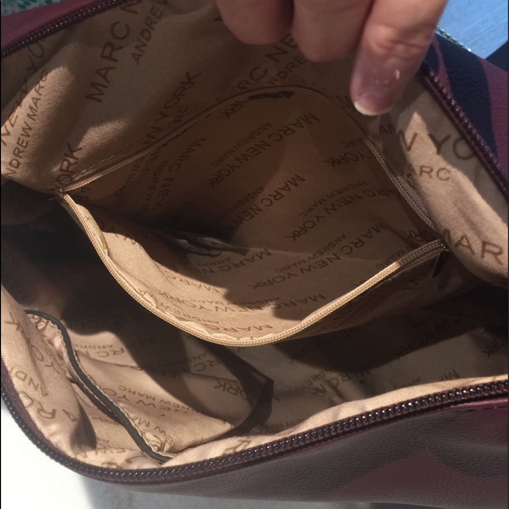 New Andrew Marc Burgundy Crossbody Shoulder Bag - Picture 10 of 12
